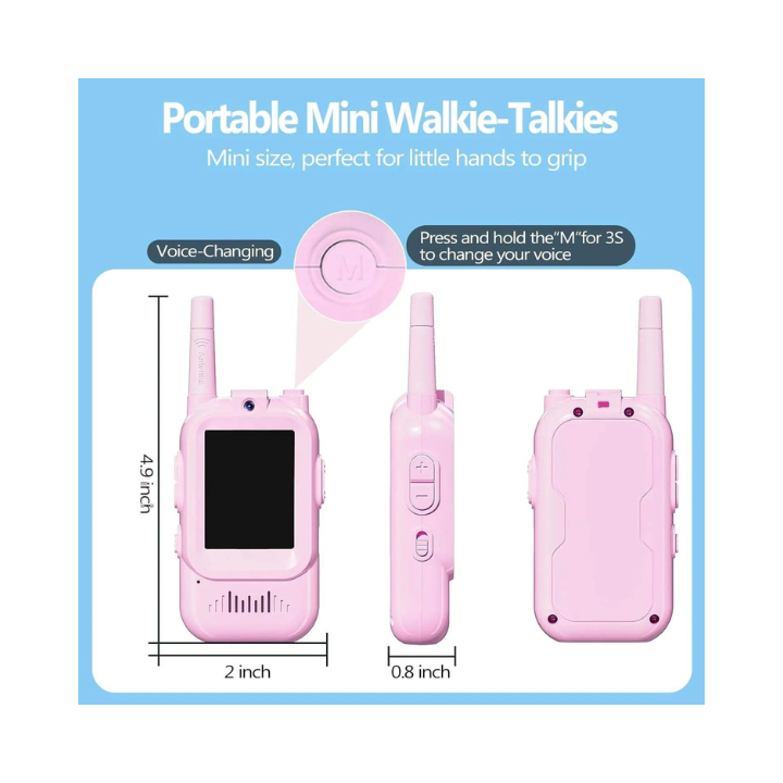 Kids Video Walkie Talkie – 2.4G WiFi | Shockproof & Lightweight (New Arrival)