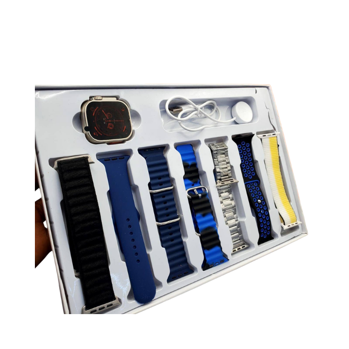 7 Strap Smart Watch Ultra 2 | Touch Display | Multiple Sports Modes