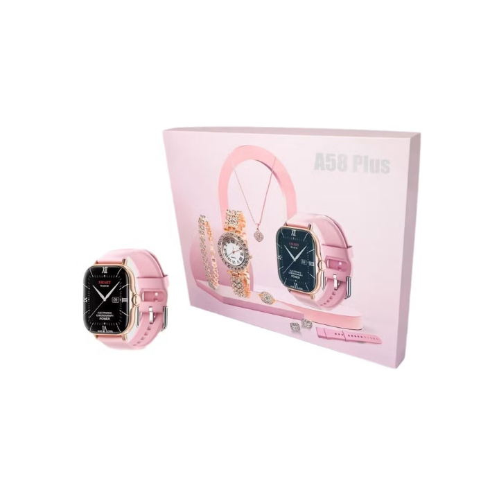 A59 Plus 6-in-1 Ladies Smart Watch | Touch Display | Multiple Straps