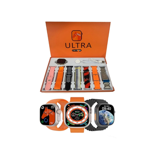 7 Strap Smart Watch Ultra 2 | Touch Display | Multiple Sports Modes