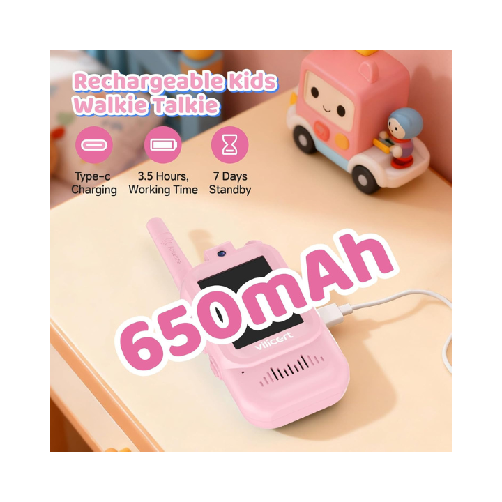 Kids Video Walkie Talkie – 2.4G WiFi | Shockproof & Lightweight (New Arrival)