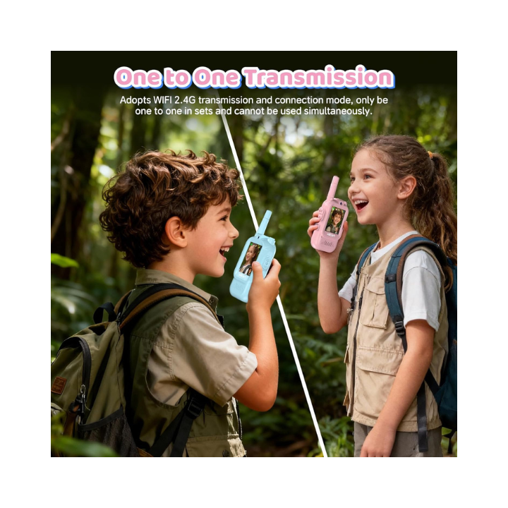 Kids Video Walkie Talkie – 2.4G WiFi | Shockproof & Lightweight (New Arrival)