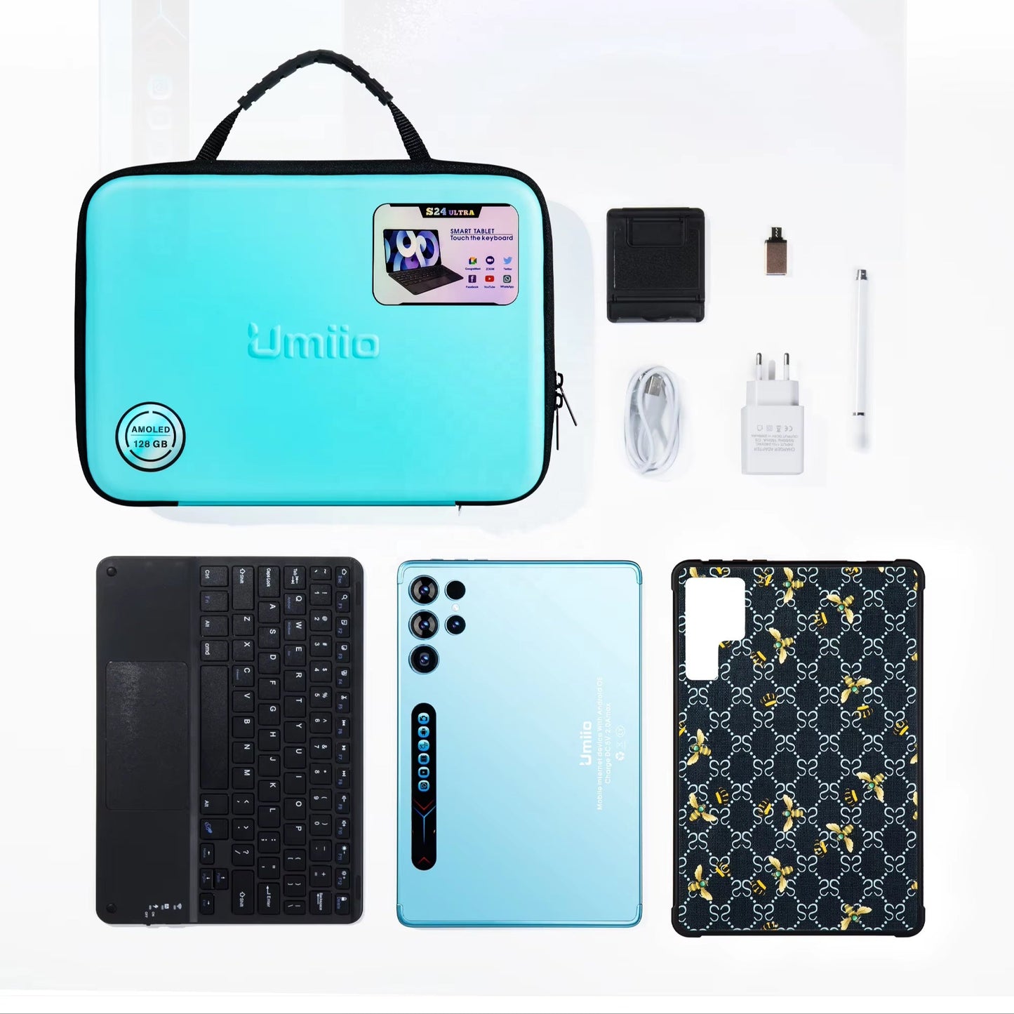 Umiio S25 Ultra 4G Android Tablet – 10.1″ HD Display with EWA Bag