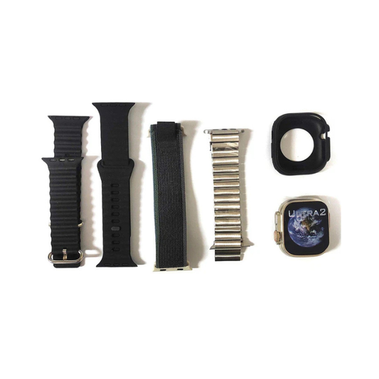 BA Ultra 2 Smartwatch (4+1 Straps) | Bluetooth Calling & Fitness Tracking